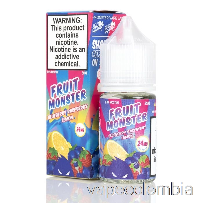 Vape Kit Completo Arándano Frambuesa Limón - Sales De Monstruo De Fruta - 30ml 24mg